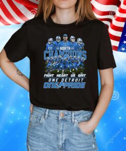 Lions 2023 NFC North Champions One Detroit One Pride T-Shirt