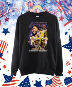 Los Angeles Lakers Anthony Davis Thank You For The Memories TShirt