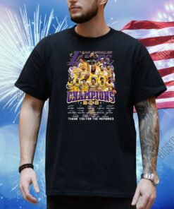 Los Angeles Lakers Champions 2023 Thank You For The Memories Shirt