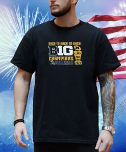 Michigan Wolverines Back-to-Back-to-Back Big Ten Conference Champions Shirt