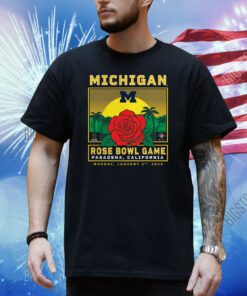 Michigan Wolverines College Football Playoff 2024 Rose Bowl Shirt