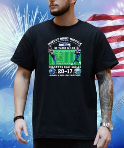 Monday Night Miracle 92 Yards In 1:24 Seahawks Beat Eagles 20 – 17 December 18, 2023 Lumen Field Stadium Shirt