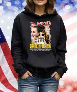 Ms.3000 Caitlin Clark Iowa Hawkeyes The First Player In D-1 History TShirts