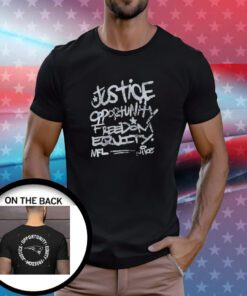Patriots Justice Opportunity Equity Freedom T-Shirt