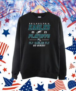 Philadelphia Eagles 2023 Playoff Fly Eagles Fly Go Birds TShirt