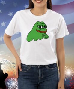 Ribbit.Pepe Pepe On Sol Logo Shirts
