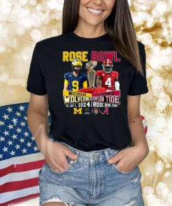 Rose Bowl Michigan Wolverines Vs Alabama Crimson Tide Thu, Jan 1, 2024 Rose Bowl Stadium Shirts