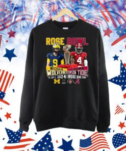 Rose Bowl Michigan Wolverines Vs Alabama Crimson Tide Thu, Jan 1, 2024 Rose Bowl Stadium TShirt
