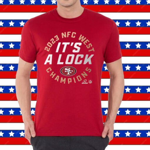 San Francisco 49ers 2023 Nfc West Division Champions Locker Room Trophy Collection Shirt