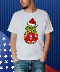 Santa Grinch San Francisco 49ers Christmas Shirt