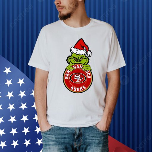 Santa Grinch San Francisco 49ers Christmas Shirt