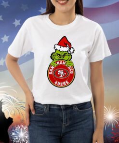Santa Grinch San Francisco 49ers Christmas Shirts