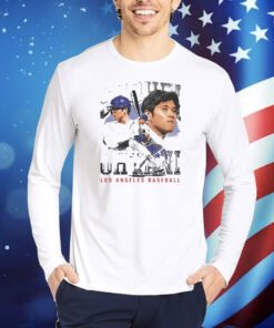 Shohei Ohtani Los Angeles D Vintage Wht TShirts