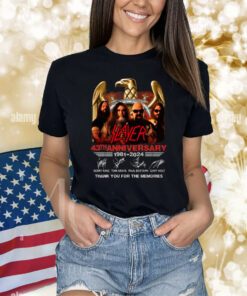Slayer 43th Anniverasry 1981 – 2024 Thank You For The Memories Shirts