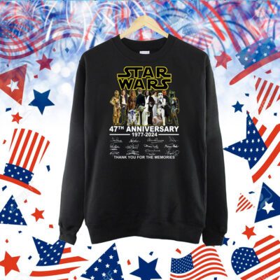 Star Wars 47th Anniversary 1977 – 2024 Thank You For The Memories TShirt