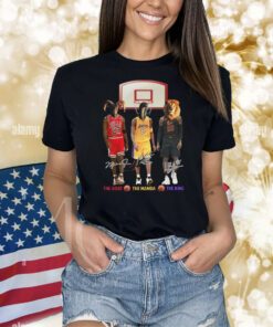 The Goat The Mamba The King Michael Jordan, Kobe Bryant, Lebron James Shirts