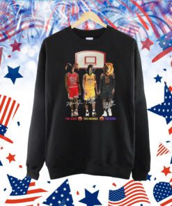 The Goat The Mamba The King Michael Jordan, Kobe Bryant, Lebron James TShirts