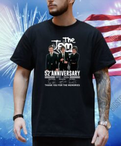 The Jam 52nd Anniversary 1972 – 2024 Thank You For The Memories Shirt