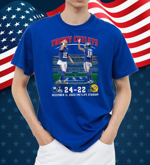 Tommy Cutlets NY Giants 24-22 GB Packers Shirt