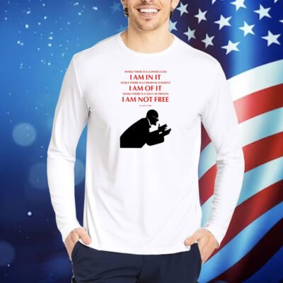 While There Is A Lower Class I Am In It While There Is A Criminal Element I Am Of It While There Is A Soul In Prison I Am Not Free TShirts