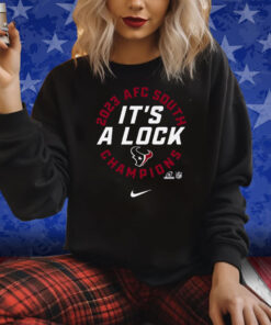 Official Houston Texans It’s A Lock 2023 Afc South Division Champions Shirt