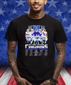 Cowboys 2023 NFC East Division Champions Signatures Shirts