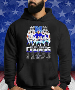 Cowboys 2023 NFC East Division Champions Signatures Shirts