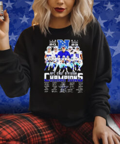 Cowboys 2023 NFC East Division Champions Signatures Shirts