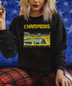 Michigan Wolverines The Champions Destiny Is Calling Me T Shirt