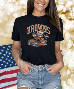 Cleveland Browns Brownie Stiff Arm Stadium Shirts