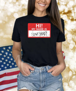 Eminem Hi My Name Is Slim Shady Hi Kids Do You Like Violence Shirts