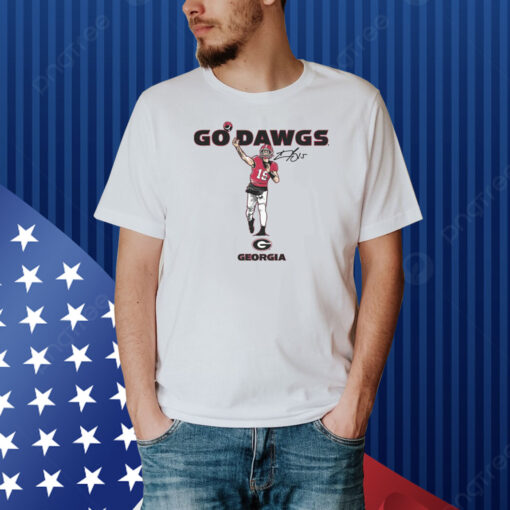 Georgia Football: Carson Beck Go Dawgs Shirt