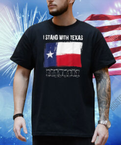 I Stand With Texas Razor Wire Border Shirt