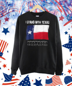 I Stand With Texas Razor Wire Border TShirt
