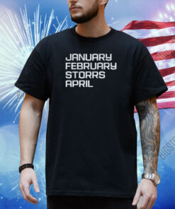 January February Storrs April Shirt