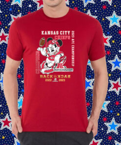 Kansas City Chiefs 2023 Afc Back To Back Champions Mickey Love Shirt