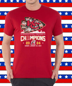 Kansas City Chiefs American Football Conference Champions 23 24 Sunday, January 28, 2024 Shirt