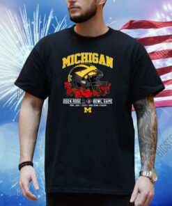 Michigan 2024 Rose Bowl Game Mon, Jan 1, 2024 Rose Bowl Stadium Merch Shirt