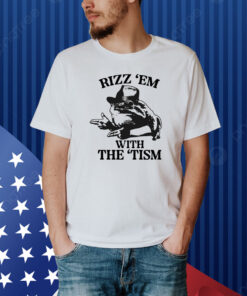 Rizz 'Em With The 'Tism Cowboy Frog Shirt