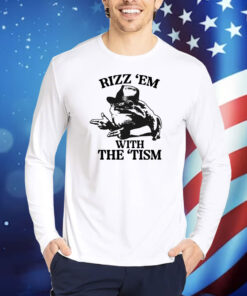 Rizz 'Em With The 'Tism Cowboy Frog TShirts