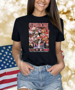 Super Bowl Lviii San Francisco 49ers Vs Kansas City Chiefs Feb 11 2024 At Las Vegas Nevada Shirts