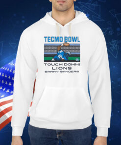 Tecmo Bowl Touch Down Lions Barry Sanders TShirt