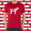 Travis Kelce: GOAT 87 Shirt