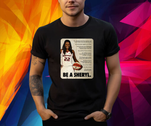 Sheryl Swoopes Wearing Be A Sheryl Shirt