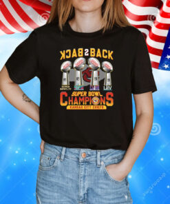 Back 2 Back 4X Super Bowl Champions KC Chiefs T-Shirt