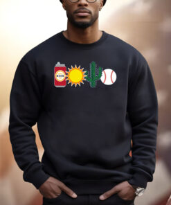 Beer Sun Cactus And Baseball Shirt