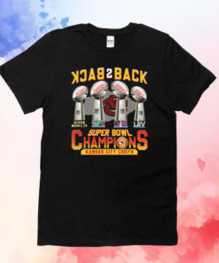 Back 2 Back 4X Super Bowl Champions KC Chiefs T-Shirt