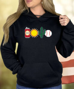 Beer Sun Cactus And Baseball Shirt