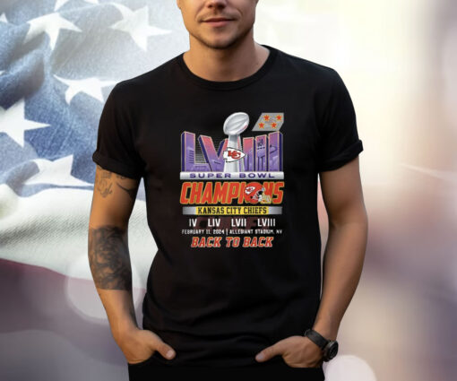 Kc Chiefs Back To Back Super Bowl Champions 2024 Shirt