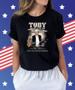 Toby Keith Signature 1961-2024 Thank For The Memories Shirt